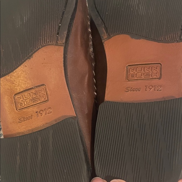 Nunn Bush Men’s Dark Brown Leather Tassel Moc Toe Loafers - Picture 5 of 6